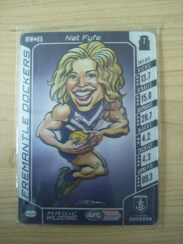 2016 Teamcoach Magic Wildcard Nat Fyfe Fremantle MW-06