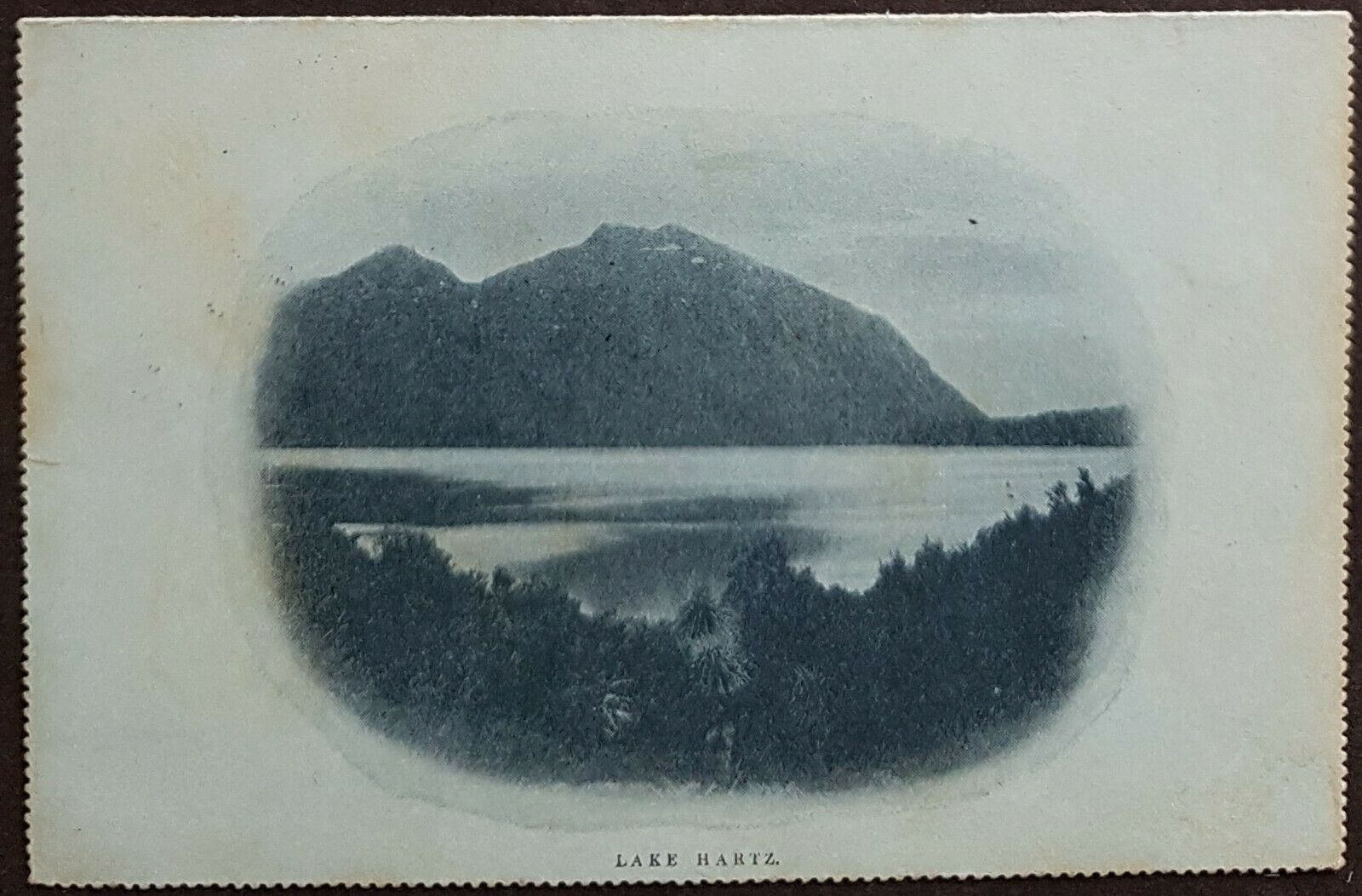 Tasmania Australian States 2d Letter Card Lake Hartz to Royal Navy Sydney