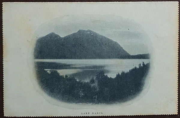 Tasmania Australian States 2d Letter Card Lake Hartz to Royal Navy Sydney