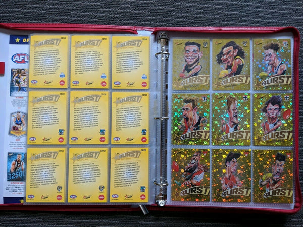 2018 AFL Select Footy Stars Yellow Burst Complete Set