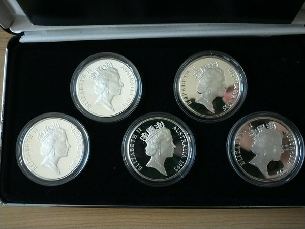 Australia 1995 Masterpieces In Silver Colonial Australia 5 x Silver Proof Coins