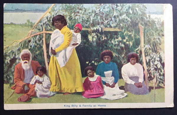 China- Shanghai Inwards 1905 King Billy PPC Tasmania/HK/BPO Shanghai Markings