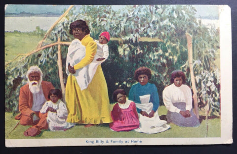 China- Shanghai Inwards 1905 King Billy PPC Tasmania/HK/BPO Shanghai Markings