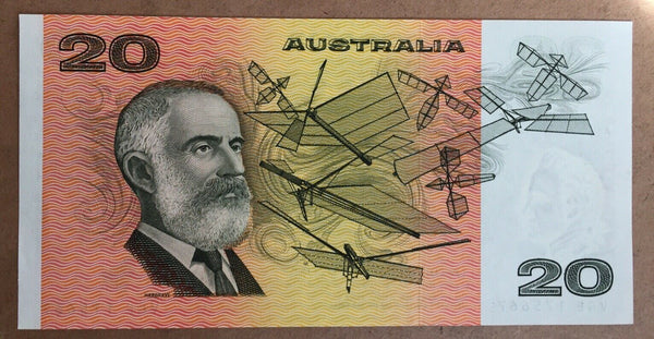 Australia 1979 $20 Knight Stone OCRB Serial Numbers R407b Uncirculated