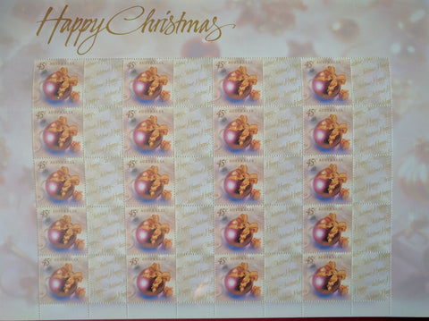 Australia Post - Happy Christmas 45c Personalised Stamp Sheet Generic