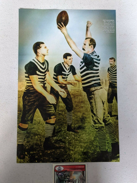AFL Select Tradition Cameron Mooney Hand Signed Card & Premiership Picture