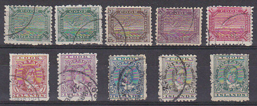 Cook Islands Pacific Islands New Zealand Dependency SG 28/36 1902 Birds  Used