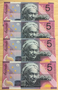 R219L $5 Henry Parks/Catherine Spence JD01 Last Prefix Polymer Uncirculated Run