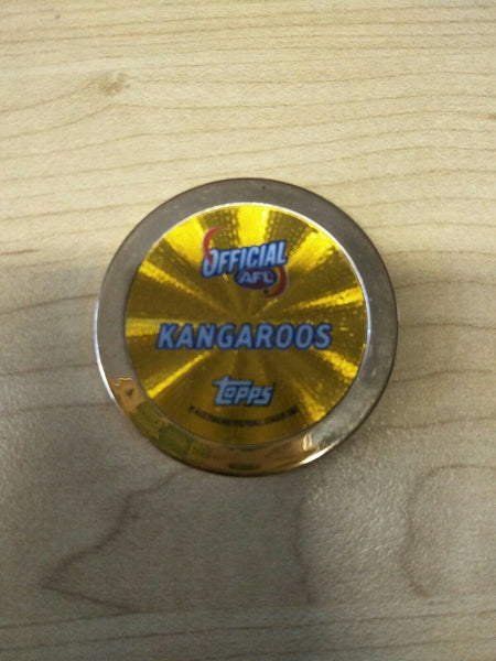 2007 AFL Topps Chipz Gold Team Logo North Melbourne Kangaroos RARE