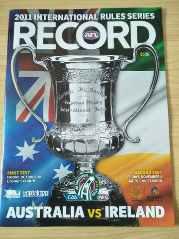 2011 International Rules Football Record Australia v Ireland