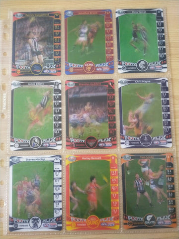 2014 Teamcoach Footy Flix Complete Set Of 18 Cards
