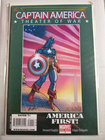 Marvel Comic Book Captain America Theater Of War Marvel One-Shot No.1