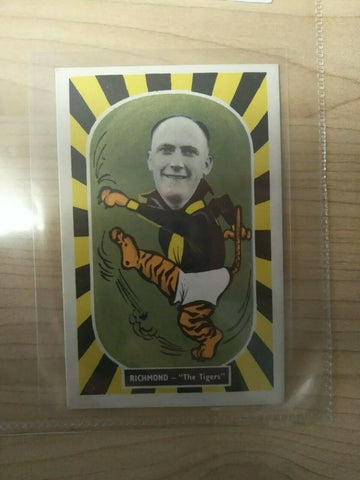 Kornies Footballer Mascot Swap Cards Des Rowe Richmond Card