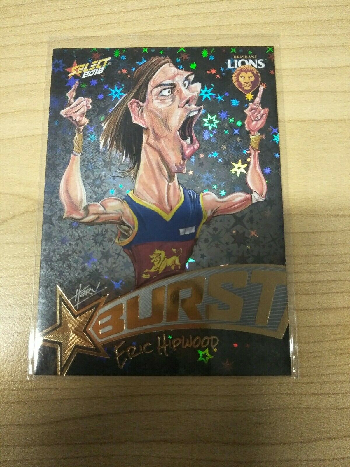 Select 2018 Black Starburst Eric Hipwood Brisbane No. 568/600