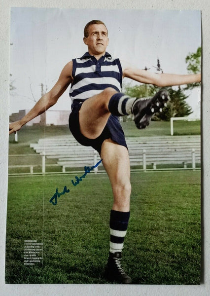 VFL Geelong Football Club Fred Wooller Hand Signed Picture