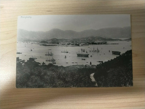 Hong Kong Vintage Postcard Harbour Water and Boats