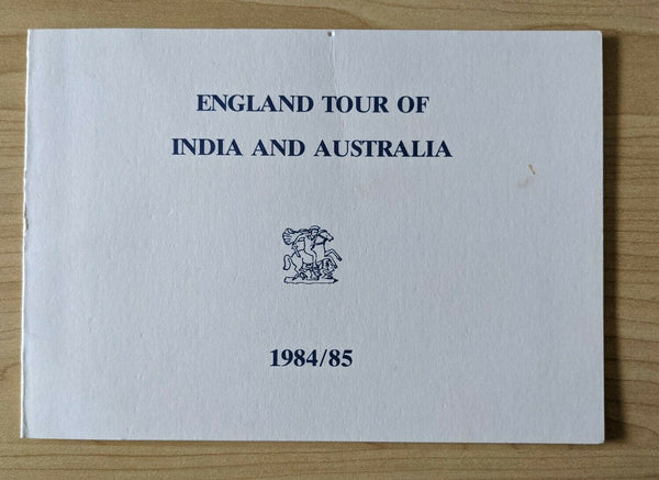 Cricket 1984-5 England Tour Of India & Australia Photo of Team