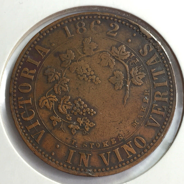 Australia 1862 J. Josie Scotch Pie Shop 1d Penny Token  R268