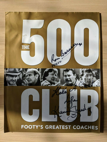 Australian Football The 500 Club Signed Ron Barassi Kevin Sheedy