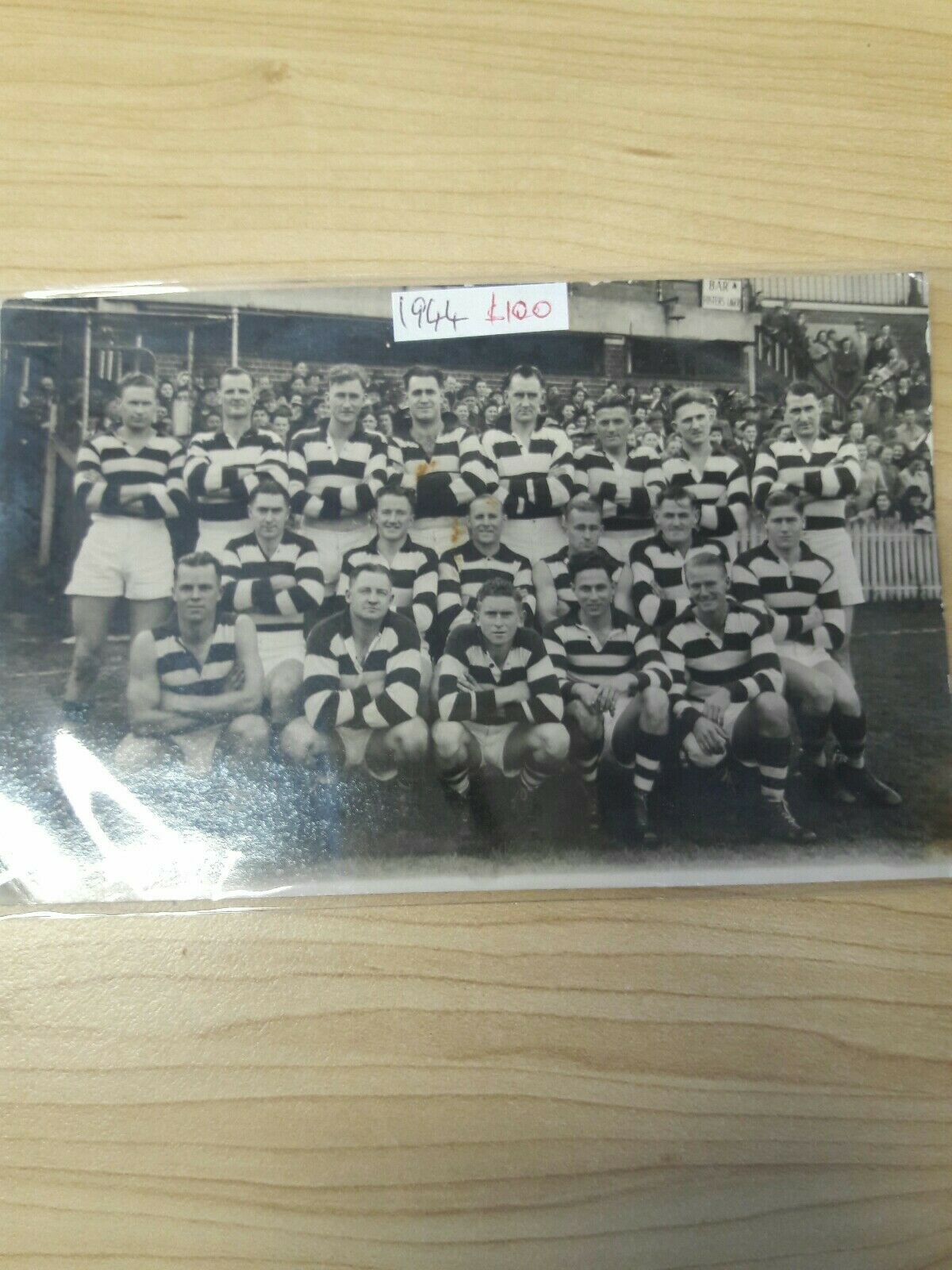 VFL 1944 Geelong Football Club Team Photo Postcard