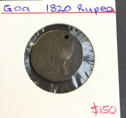Portuguese India Goa 1820 Rupia