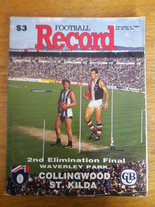 AFL 1993 2nd Elimination Final Collingwood v Saint Kilda Football Record