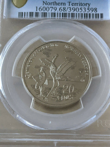 2001 20c Northern Territory Australia PCGS Graded MS68