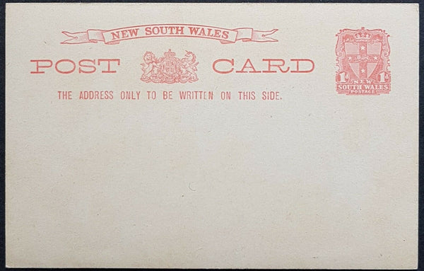 NSW 1d Arms Post Card with Christmas Greetings General Post Office Sydney HG 19b