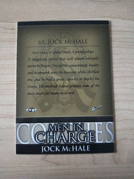 Select ESP Official AFL Collingwood Team Of The Century Jock McHale (65)