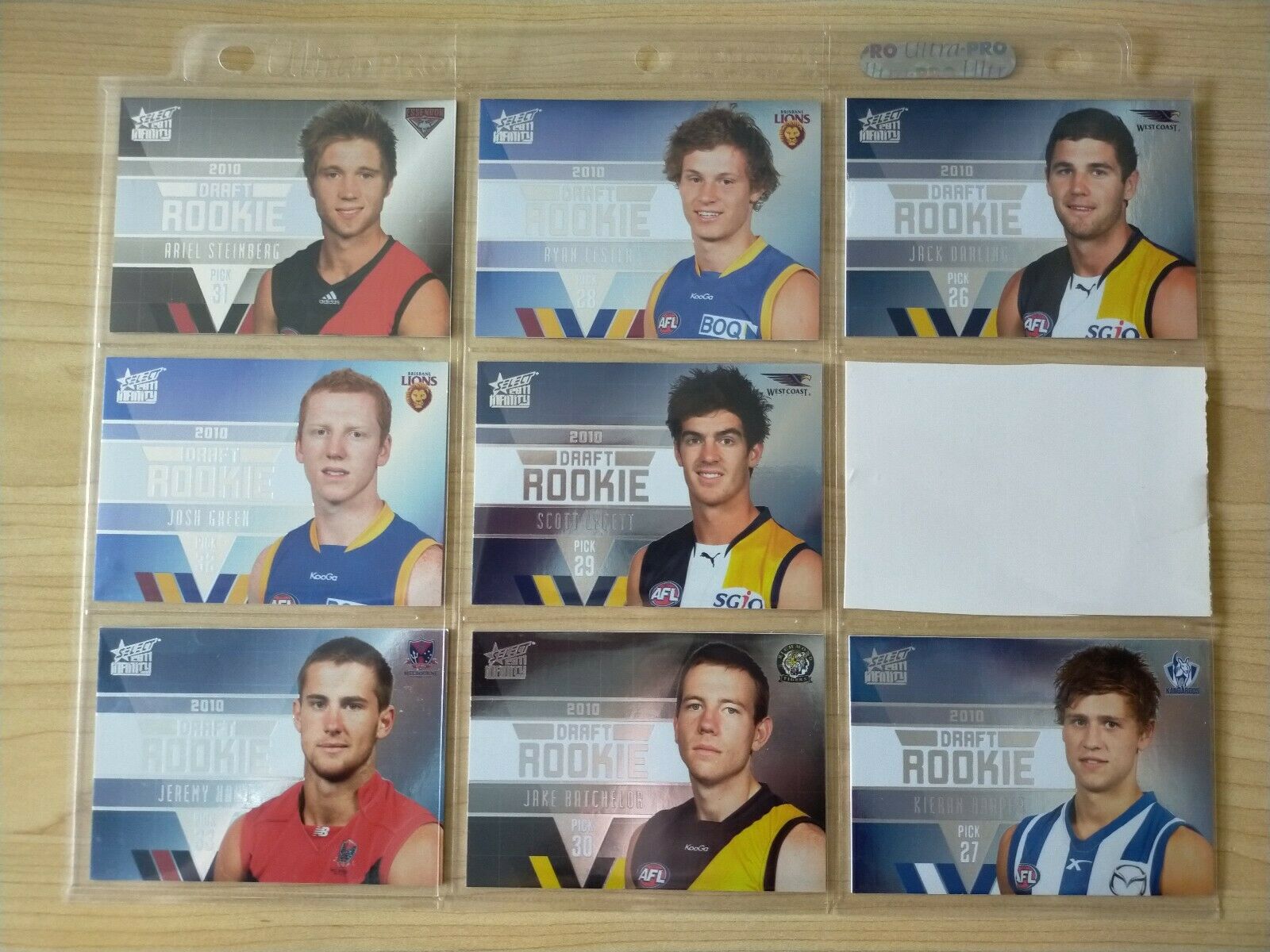 2011 Select Infinity Draft Rookie Complete Set Of 36 Cards