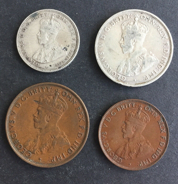 Australia 1933 Pre Decimal 4 Coin Set  IDEAL BIRTHDAY GIFT