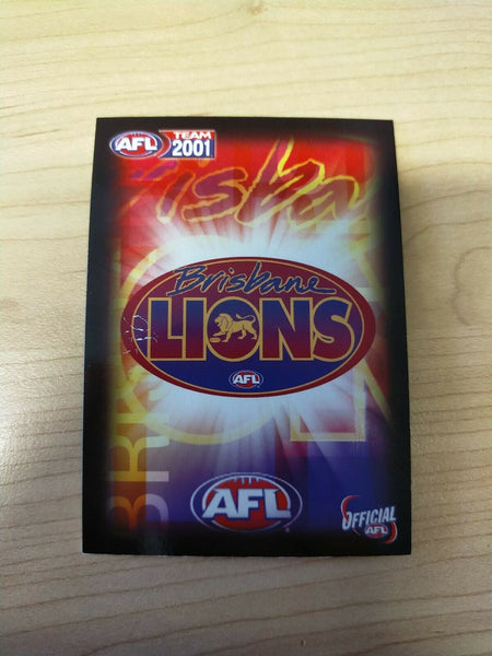 2001 Teamcoach Gold Prize Card Brisbane 205 Justin Leppitsch