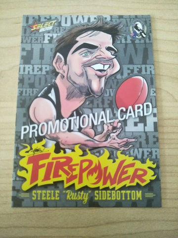 2015 Select AFL Promotional Card Steele Sidebottom Collingwood