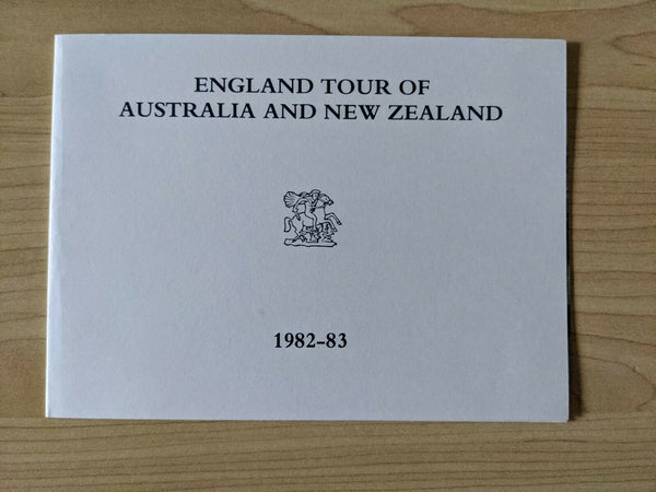 Cricket 1982-83 England Tour Of Australia & NZ