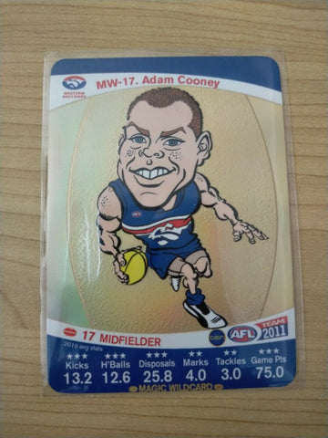 2011 Teamcoach Magic Wildcard Adam Cooney Western Bulldogs MW-17