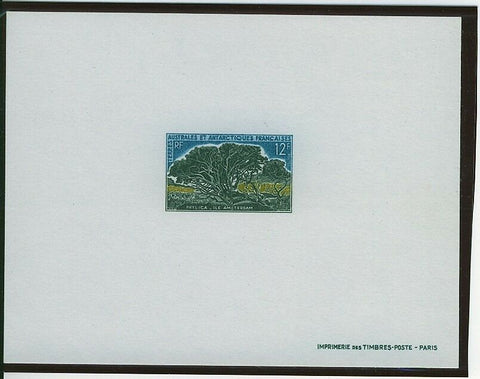 French Antarctic Territory TAAF SG 29  12f Tree Deluxe Proof