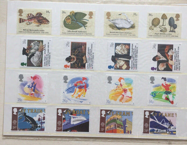 GB Great Britain 1988 Royal Mail Stamp Year Album Volume 5 Includes Years Issues.