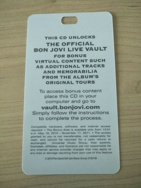 Bon Jovi Have A Nice Day World Tour All Access Vault Ticket