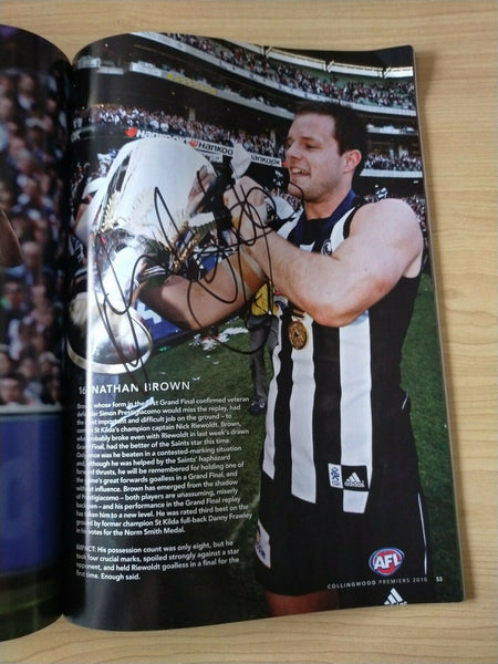 2010 Collingwood Football Club Premiership Souvenir Magazine SIGNED BY 13