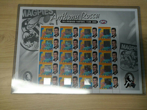 Collingwood Football Club 45c Stamp Sheet Anthony Rocca