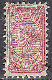 Victoria Australian States SG 187 ½d rosine Bantam Mint