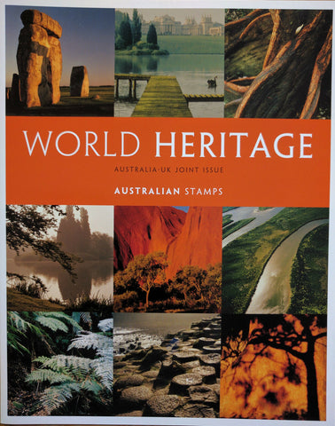 Australia and UK Joint Issue World Heritage Stamp Pack