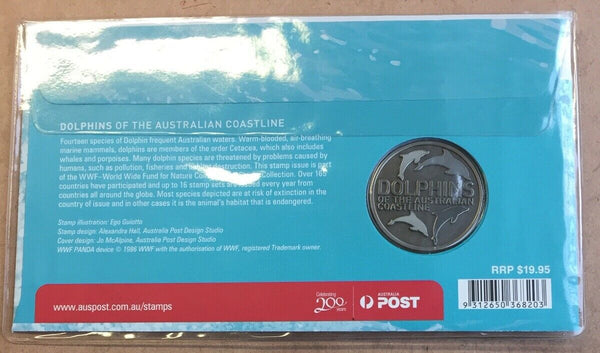2009 Dolphins of Australia With Limited Edition Medallion PNC 1st Day Issue