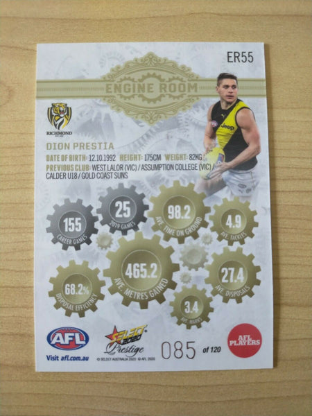 2020 Select Prestige Engine Room Dion Prestia Richmond No. 085/120