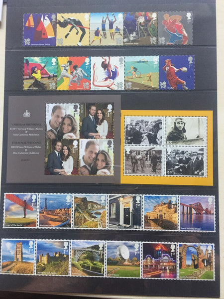 GB Great Britain 2011 Royal Mail Stamp Collectors Pack. Includes Years Issues.