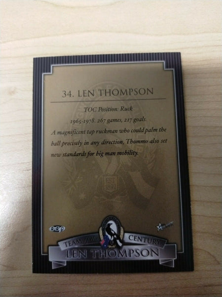 Select ESP Official AFL Collingwood Team Of The Century Len Thompson (34)