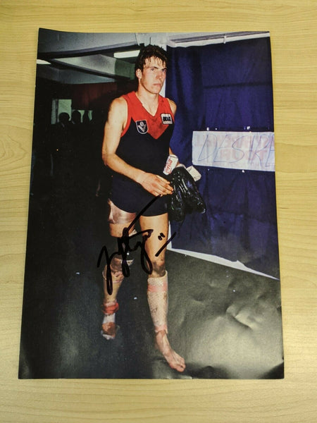 VFL Football Picture Hand Signed Jim Stynes Melbourne