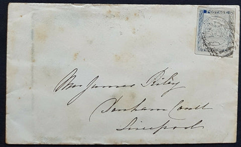 NSW 2d Sydney View SG 29 Sydney to Liverpool arrived 3 Jan 1850, error of date.
