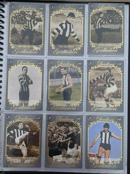 Collingwood AFL Hall Of Fame Card Collection (110)+ 9 Signatures Limited 66/250