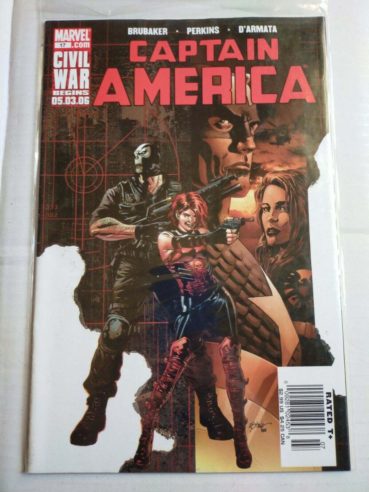 Marvel Comic Book Captain America No.17 2006